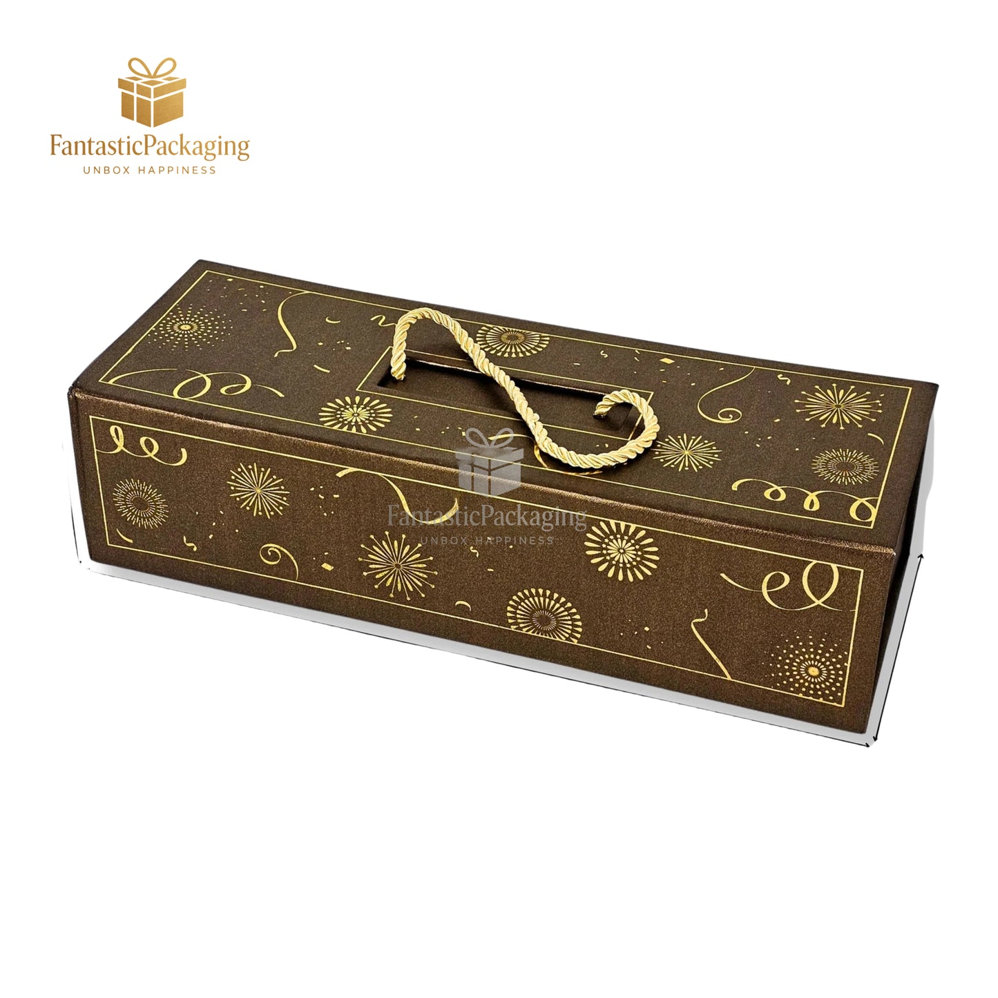🍫 Luxe 3 Jar Rigid Gift Box with Rope Handle | Premium Chocolate & Hamper Packaging ✨