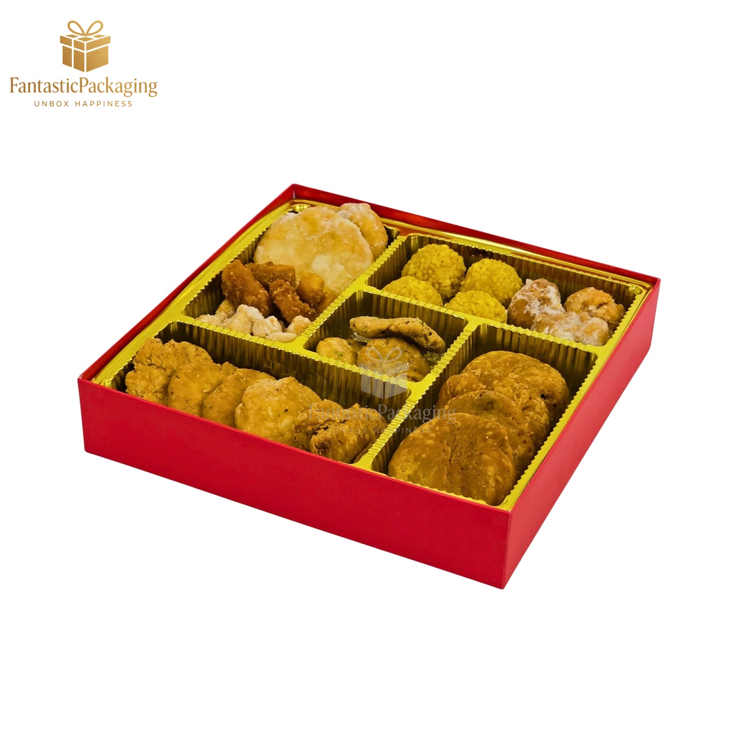 Crimson Majesty Box – Luxury Red Wedding Invitation & Sweet Gift Box