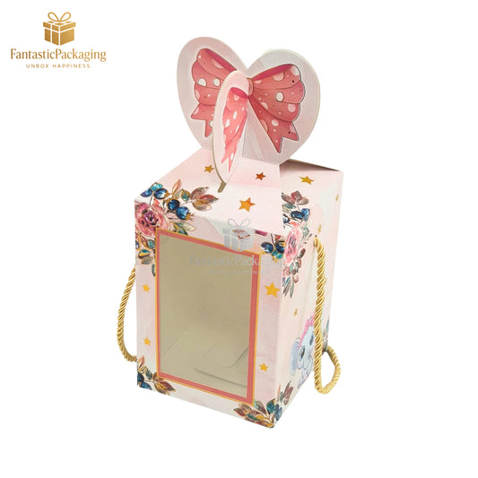 🎀 Bow Shape Gift Box | Cute Elephant Design | Premium Party Favor Box
