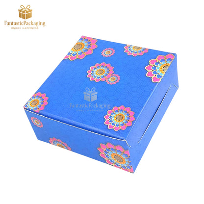 Royal Blossom 4 Piece Laddu Gift Box – Premium Rigid Sweet Box